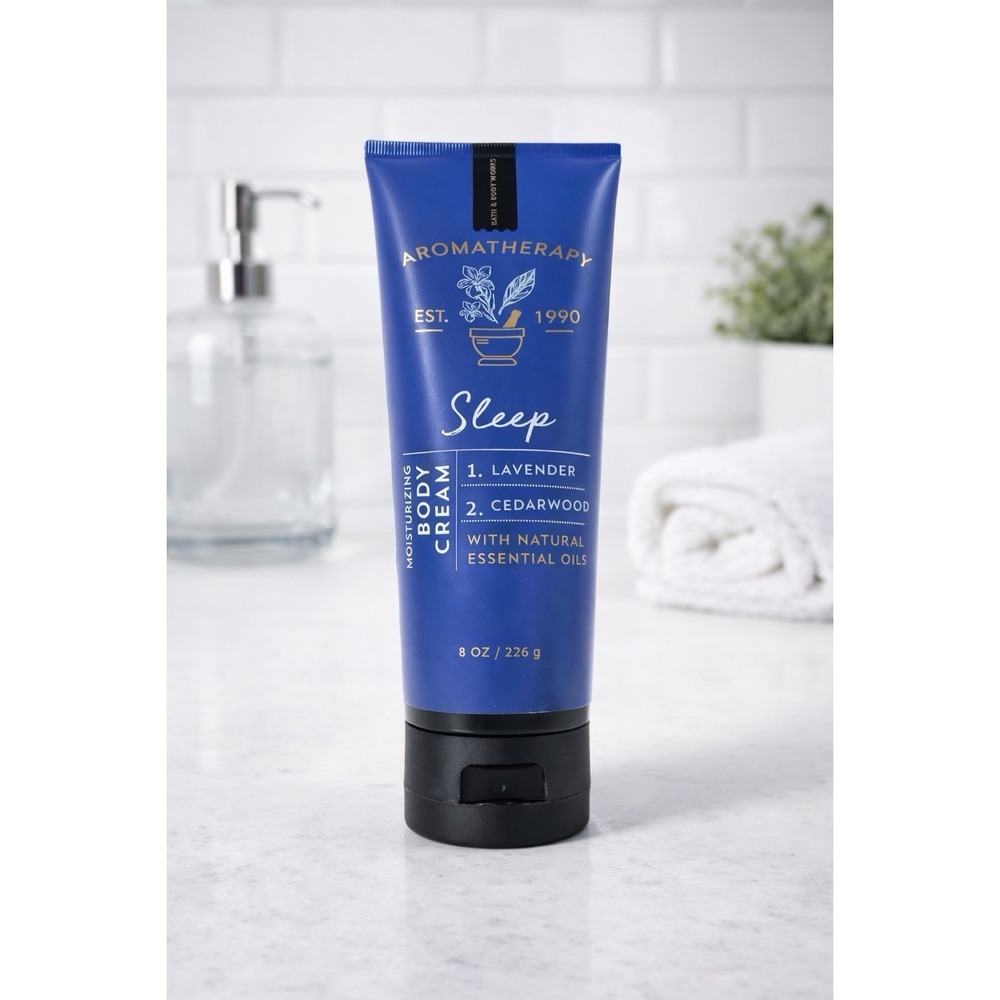 Bath & Body Works Aromatherapy SLEEP Lavender Cedarwood Body Cream 8oz ~New